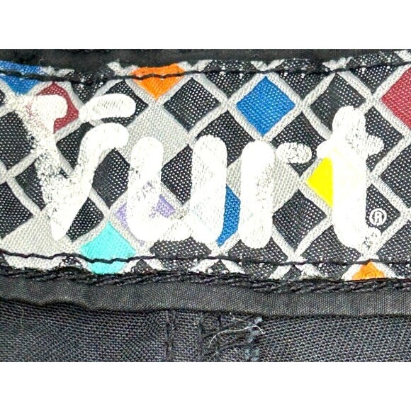 Vurt Mens Size W36x11L Shorts Chino Flat Front Black White Plaid Casual N4 - Picture 10 of 11